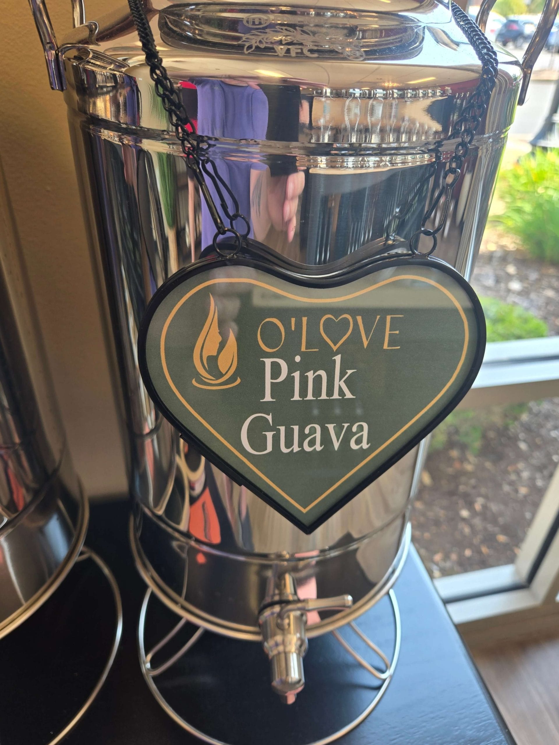 Metal container of Pink-Guava-Rose-Balsamic-Vinegar