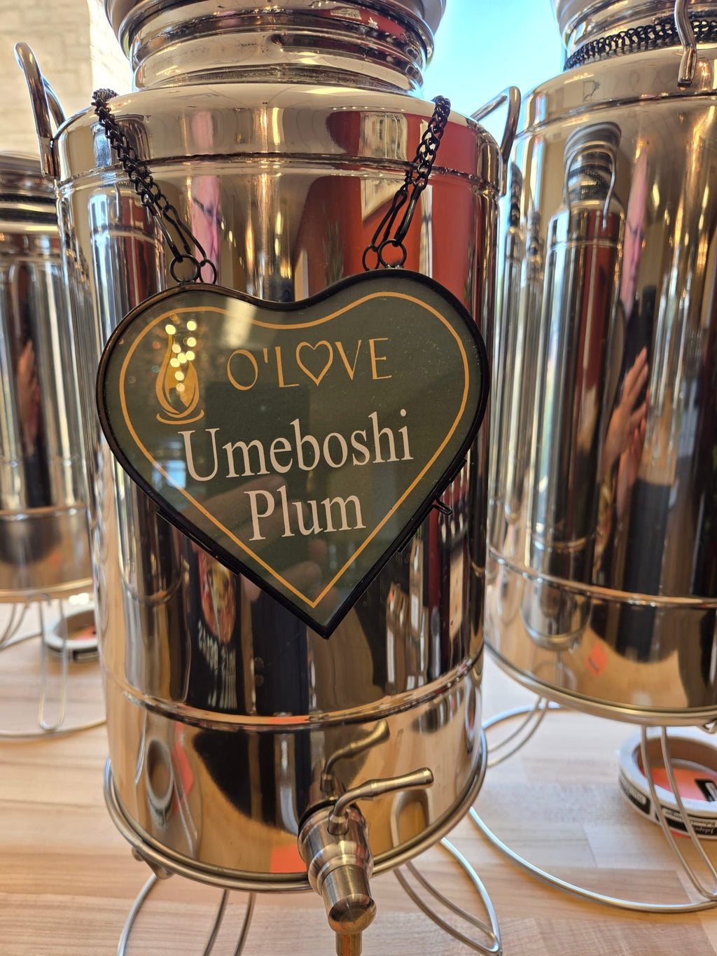 Metal container of Umeboshi-Plum-White-Balsamic-Vinegar