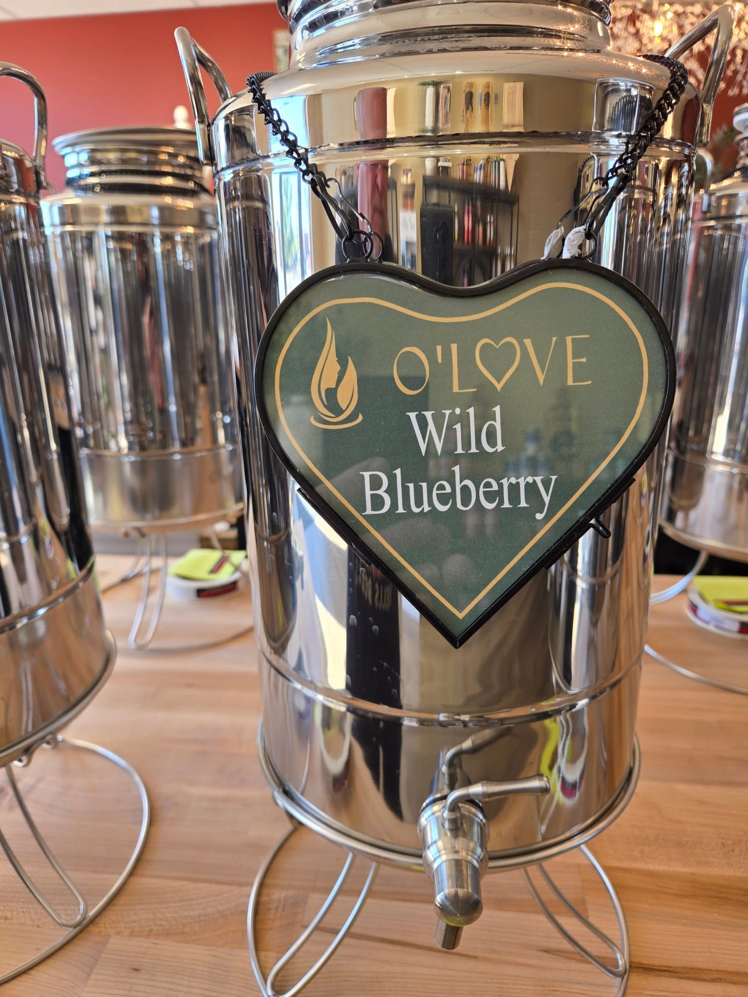 Metal container of Wild-Blueberry-Balsamic-Vinegar