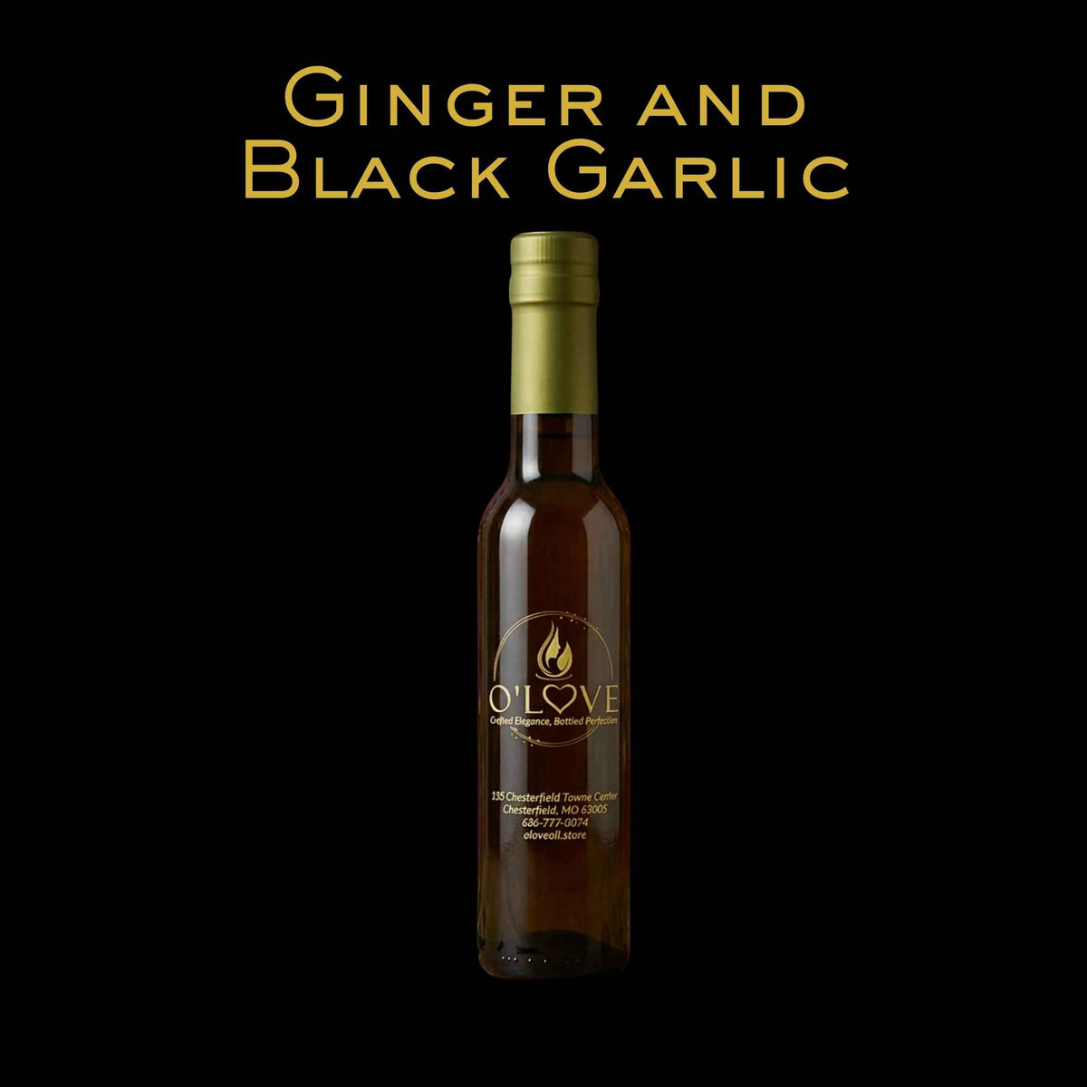 Ginger and Black Garlic Olive Oil