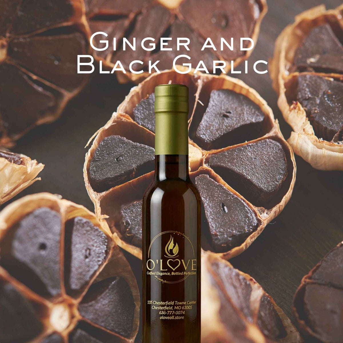 Ginger and Black Garlic Olive Oil