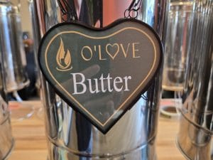 Metal container with Butter sign