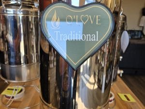 Metal container with Traditional sign